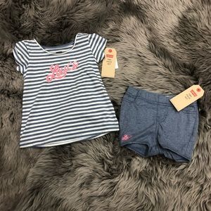Levi’s Girls 2 Piece Top and Bottom Set | Size 24M | Girls Outfit